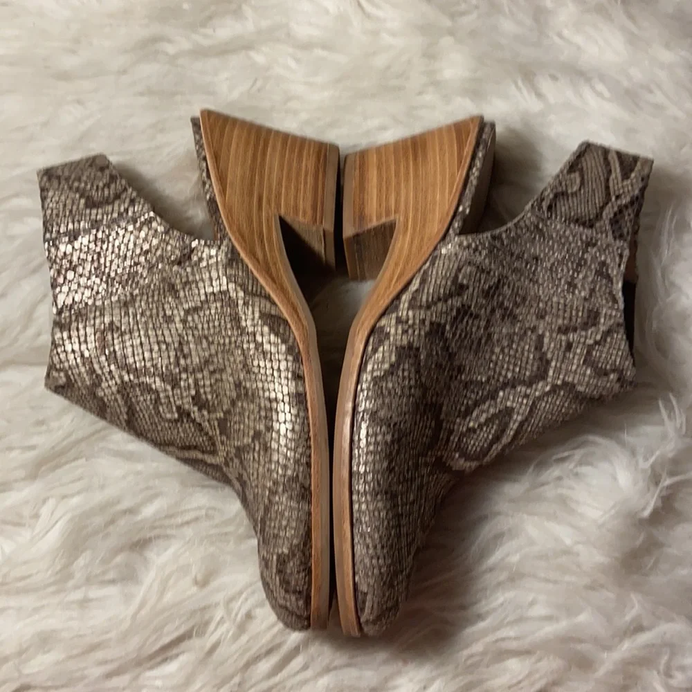 Gentle Souls Harlie Slingback snake print Shoes